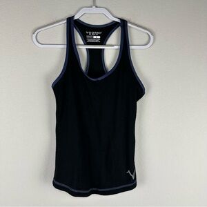 Voormi Women’s Black Solid Racerback Athletic Athleisure Tank Top Size Small